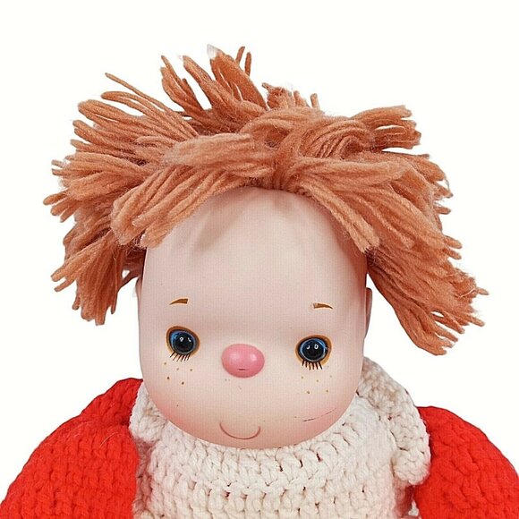 Vintage Raggedy Doll With Crochet Outfit & Yarn Hair - Picture 2 of 7